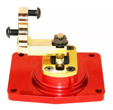 Qwik Stik Shifter TKO 500/600 Mid-Shift 2" Left Straight Up - 0.500" Fwd No Stops with Cover Plate